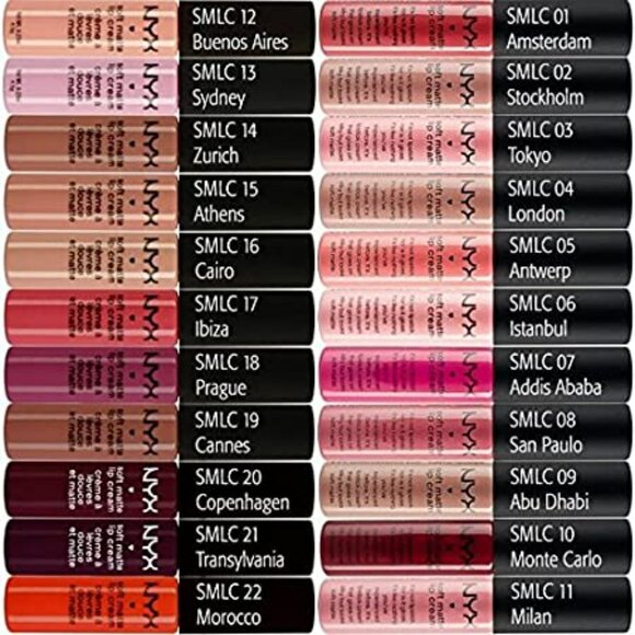 TWO New NT NYX Buenos Aires Coral Peach Pink Cream Lipstick Lip Paint - Picture 4 of 4